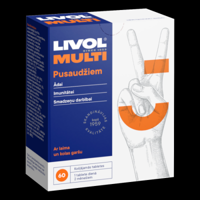 LIVOL MULTI ДЛЯ ПОДРОСТКОВ жевательные таблетки, 60 шт