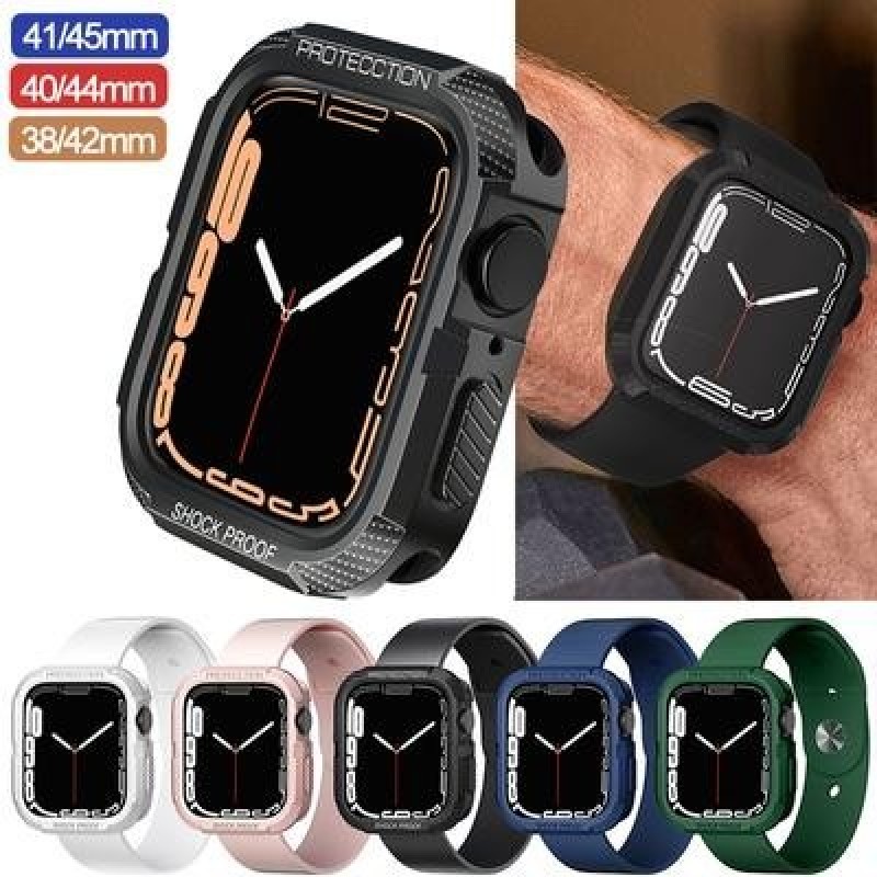 Чехол для Apple Watch Band 45mm 41mm 44m 40mm 42mm 38mm Iwatch Band 42mm/38mm Бампер Аксессуары Iwat