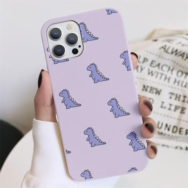 Динозавр Бабочка Мягкий чехол для iPhone 12 11 Pro Max XR Samsung A52 A32 A50 A51 S21 A12 A71 A72 Hu