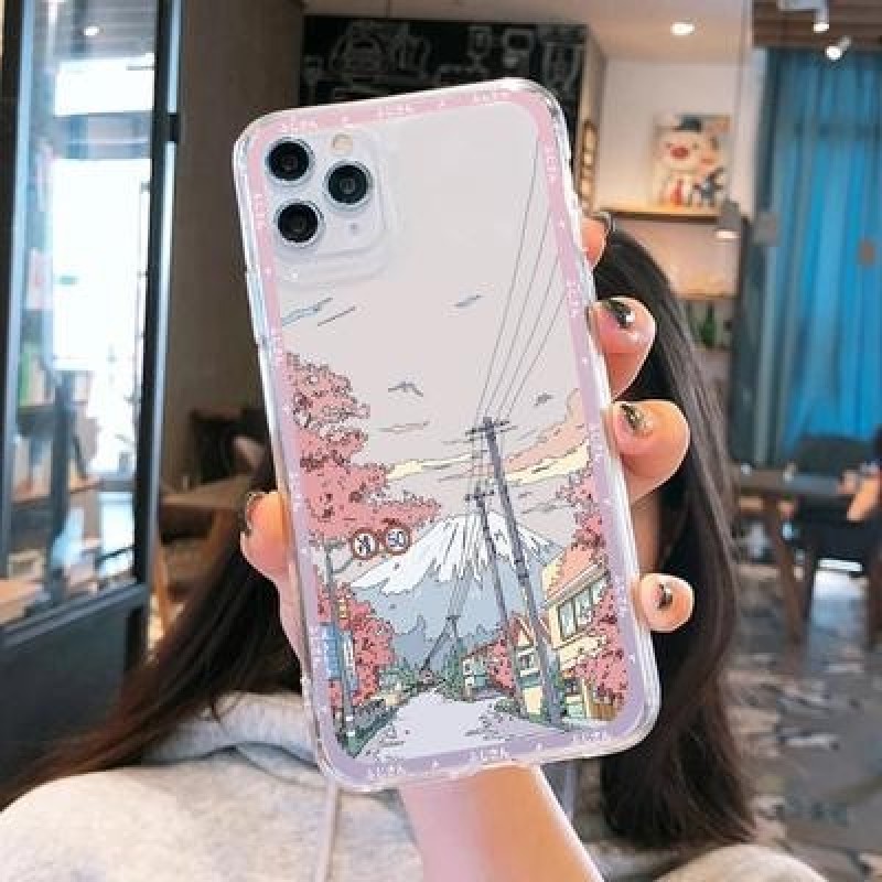 Винтаж Пейзаж Масляная живопись Чехол для iPhone 14 13 12 Pro Max Xiaomi Mi 12 11T Redmi 10C Note 11