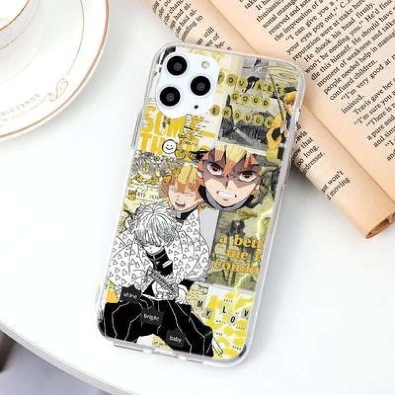 Demon Slayer Аниме Мягкий TPU Чехол для телефона для iPhone 11 13 12 Pro Max XR 8 Samsung A51 A50 A3