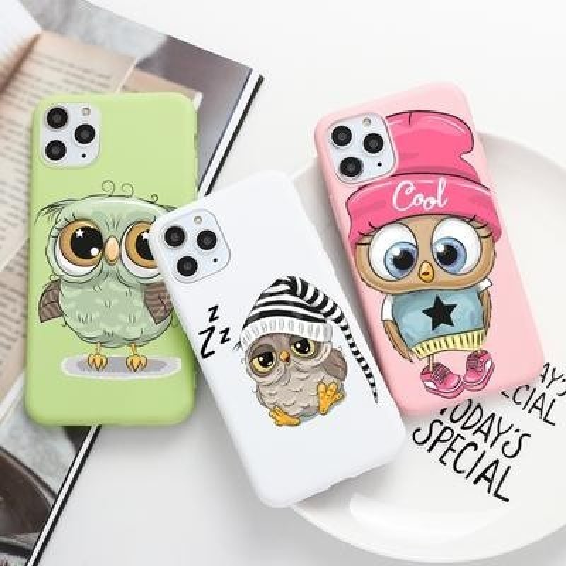 Сова Мода Пара Чехол для телефона для iPhone 14 13 12 11 Pro 8 7 6 Plus SE X XR XS Max Samsung A52s