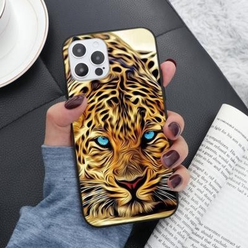 Tiger Lion Мягкий чехол для телефона для iPhone 14 13 12 11 Pro XS Max X Samsung A52 A53 A51 A50 A13