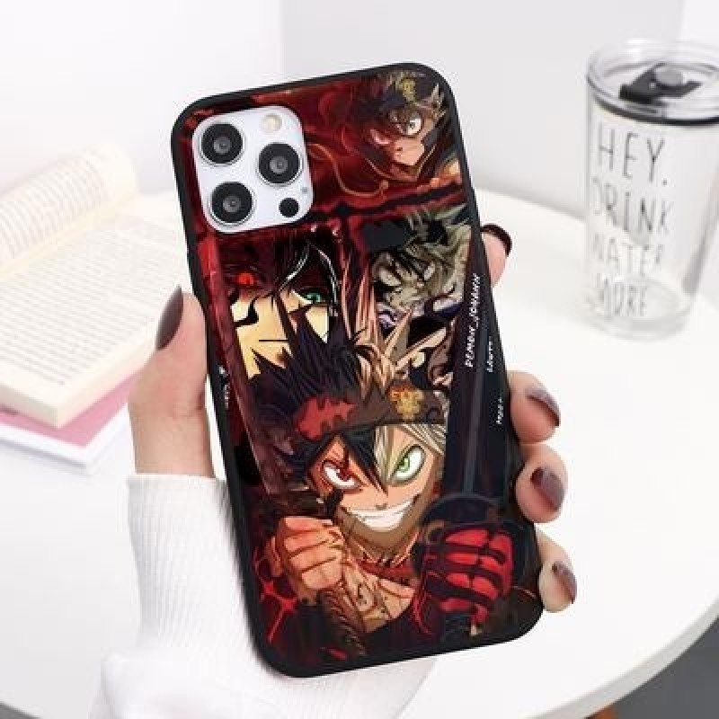 Аниме Черный клевер Чехол для телефона для iPhone 13 SE 2022 12 11 Pro Max XR X XS Samsung A33 A52 S