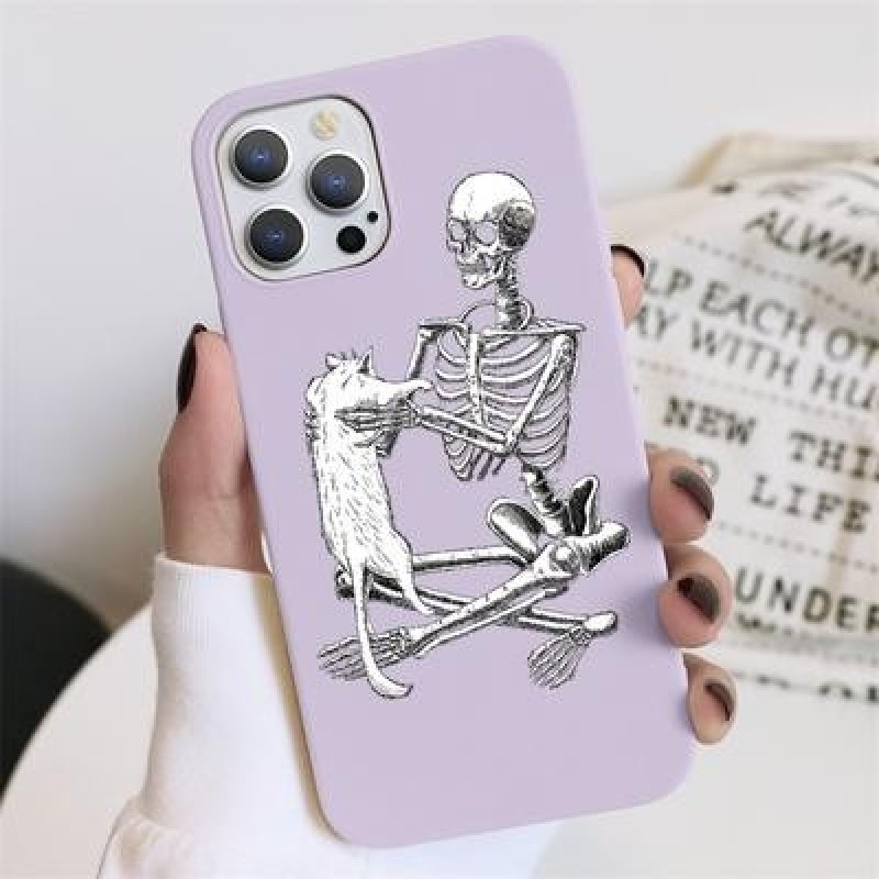 Забавный череп Мягкий чехол для iPhone 12 11 Pro Max XR 7 X Samsung A52 A32 A50 A51 S21 A12 A72 Huaw