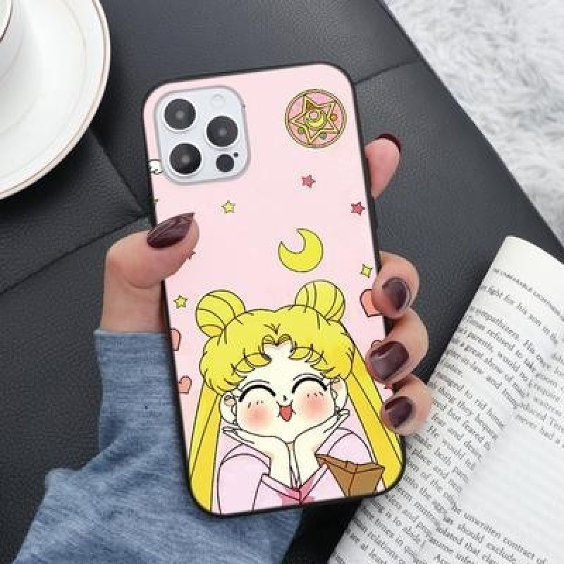 Сейлор Мун Мягкий чехол для iPhone 12 11 Pro Max XR 7 X Samsung A52 A32 A50 A51 S21 A12 A71 A72 Huaw