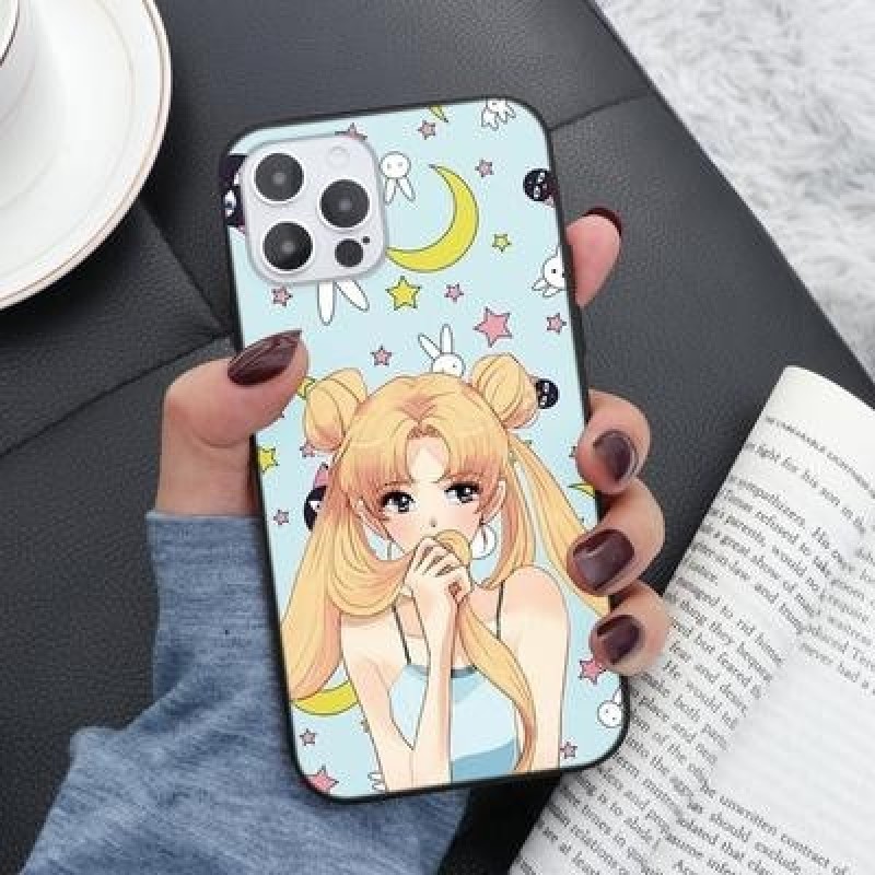 Сейлор Мун Мягкий чехол для iPhone 12 11 Pro Max XR 7 X Samsung A52 A32 A50 A51 S21 A12 A71 A72 Huaw