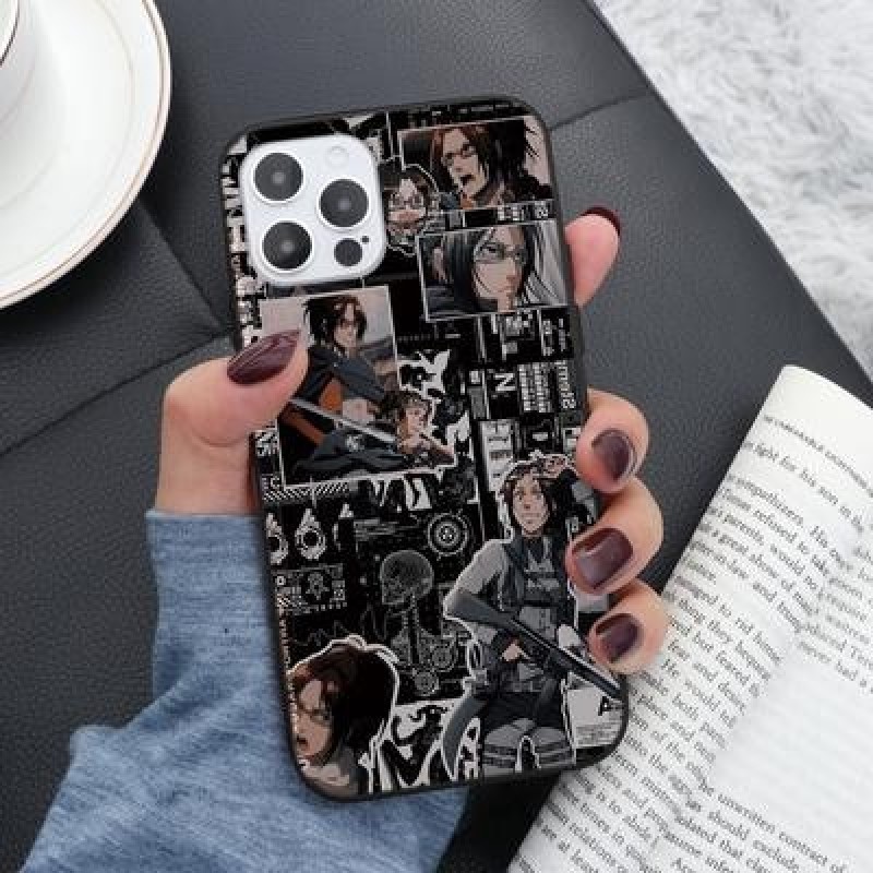 Атака на Titan Мягкий чехол для iPhone 13 12 11 Pro Max XR Samsung A52 A32 A50 A51 S21 S20 A12 Huawe