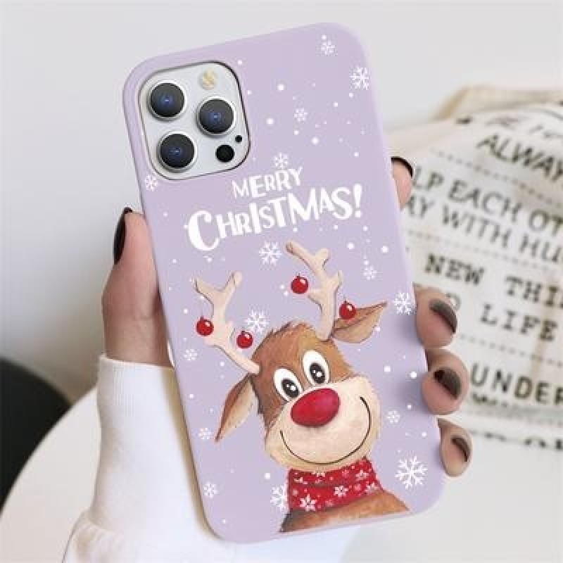 Рождественский мягкий чехол из ТПУ для iPhone 13 12 11 Pro Max XR Samsung A52 A32 A50 A51 S21 S20 A1