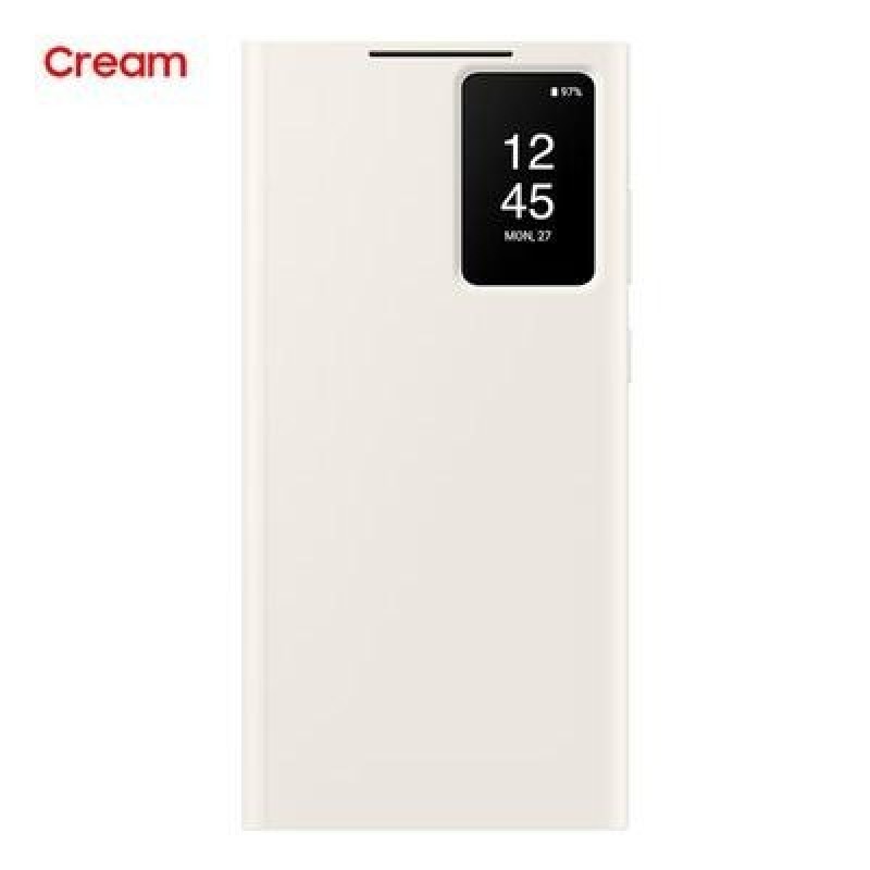 Оригинальный Смарт Вид Кошелек Флип Чехол для Samsung Galaxy S23 Ultra SM-S918B S-View Чехол для тел