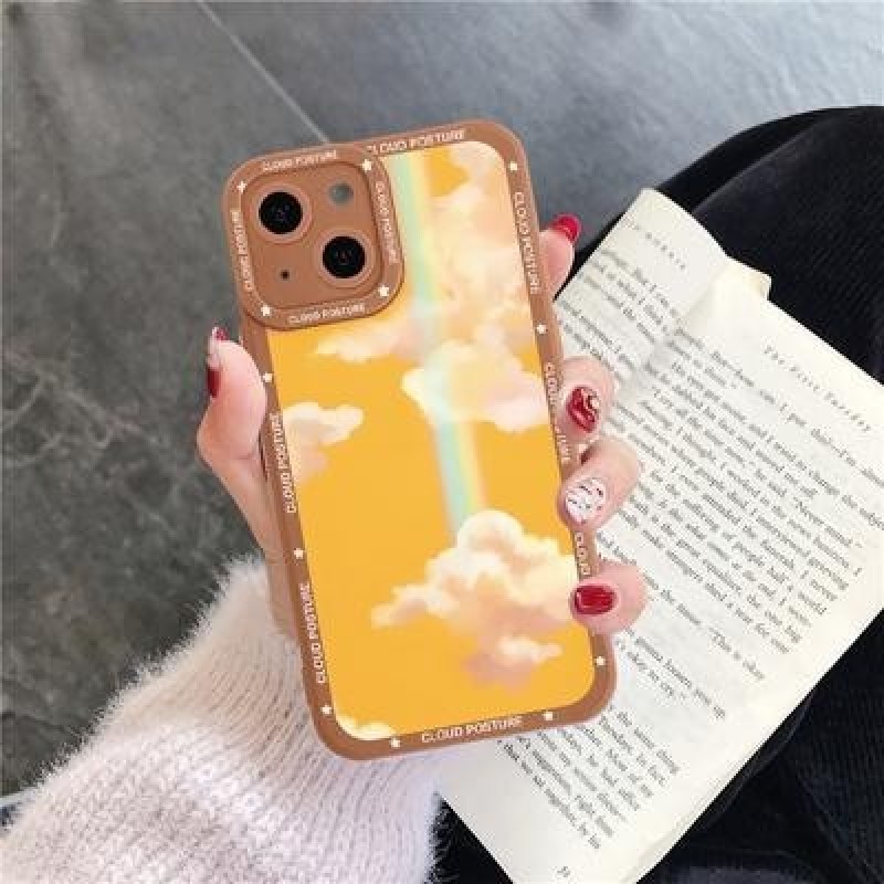 Модный облачный чехол для iPhone 14 13 12 11 Pro Max Samsung Galaxy A52 S22 A50 A53 A32 A13 Plus Xia