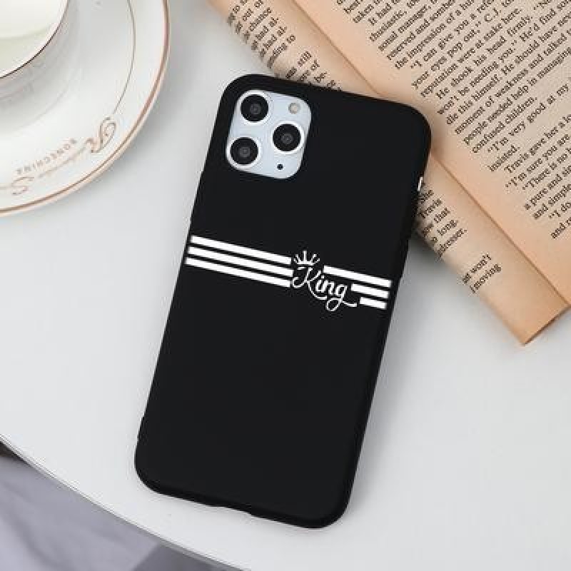 Пара Король и Королева Чехол для телефона для iPhone 12 11 Pro X XR XS Max 8 7 6 Plus SE 2020 Samsun