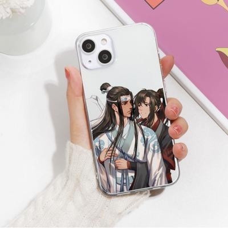 Мультфильм Wei Wuxian Аниме Мягкий TPU Чехол для телефона для iPhone 14 13 12 11 Pro Max X XR Обложк