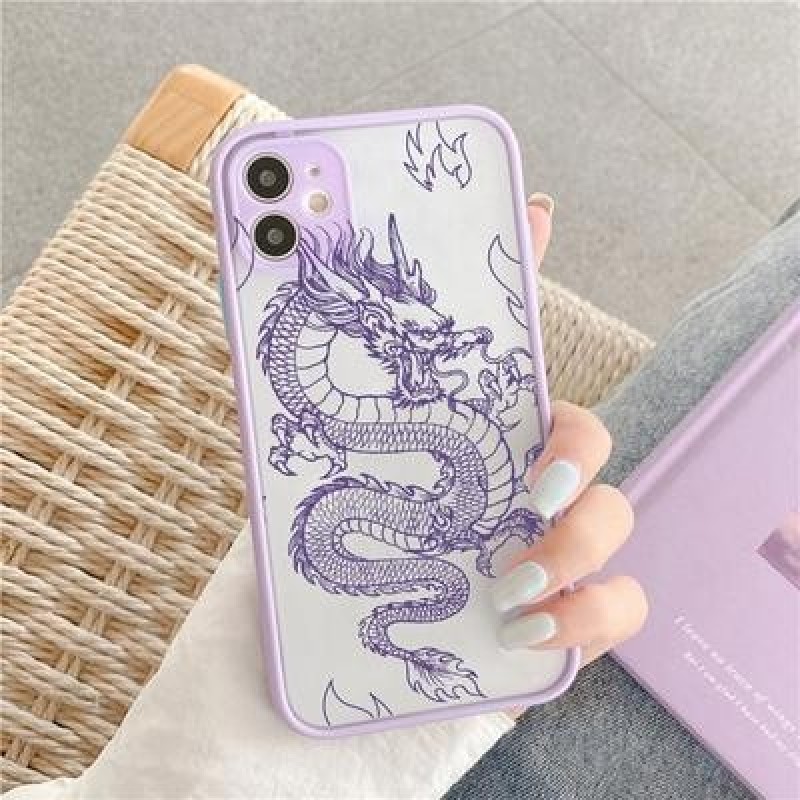 Китай Дракон Пара Чехол для телефона для iPhone 14 Plus 13 12 мини 11 Pro Max 6 7 8 Plus X XR XS MAX