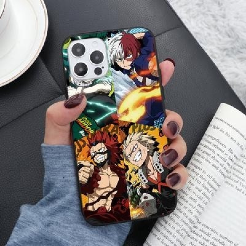 My Hero Academia Мягкий чехол для iPhone 12 11 Pro Max XR 7 Samsung A52 A32 A50 A51 S21 A12 A72 A71