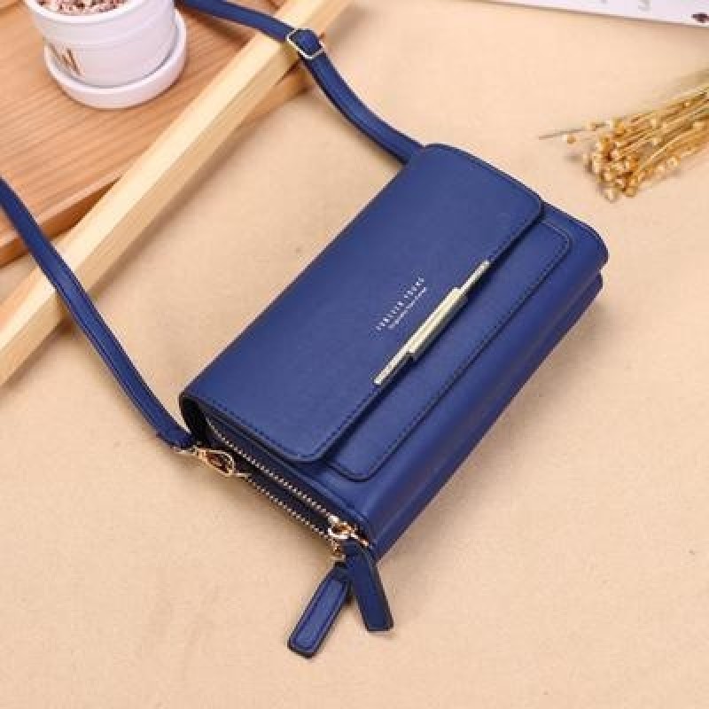 Женщины Кожа Satchel Двойной слой плеча мешок Малый Кроссбоди Кошелек