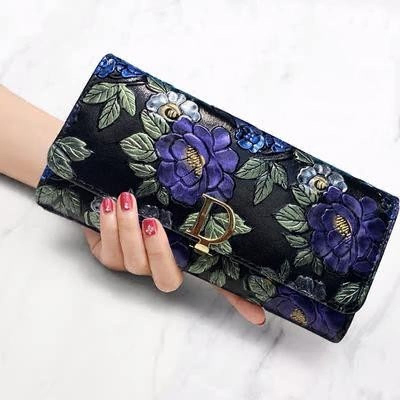 Женский кошелёк для купюр и пластиковых карт