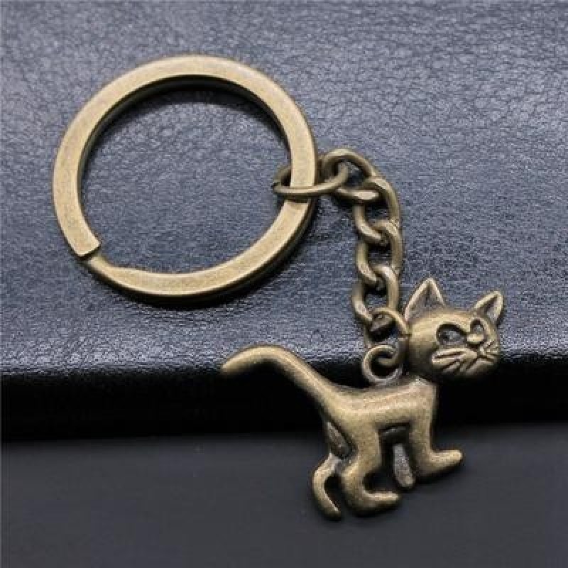 1 шт 30x22mm Cat Charms Брелок идеи подарков