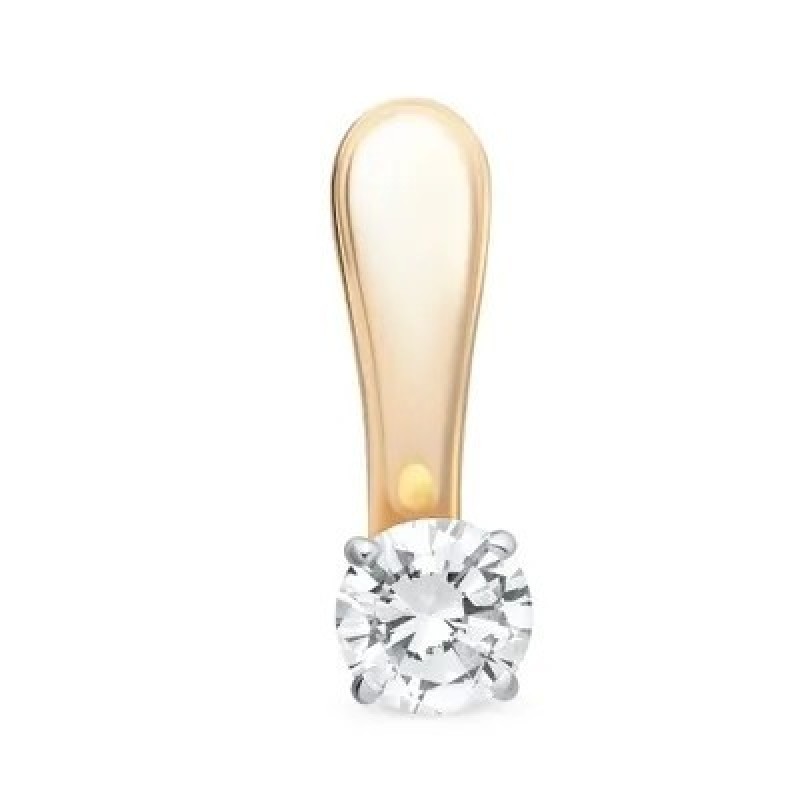 585GOLD Подвеска с бриллиантом из красного золота 585 пробы