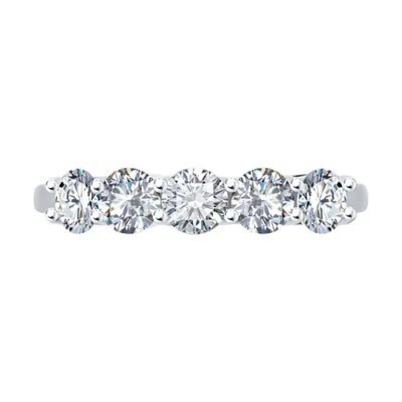 SOKOLOV Diamonds, Кольцо из белого золота с бриллиантами, 1012285-3, 585 проба