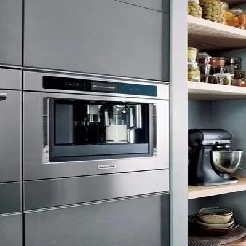 Встраиваемая кофемашина KitchenAid KQXXX 45600, серый металлик