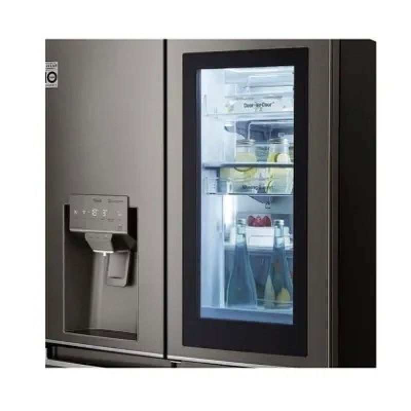 Холодильник LG GR-X24FMKBL, темно-серый, серебристый