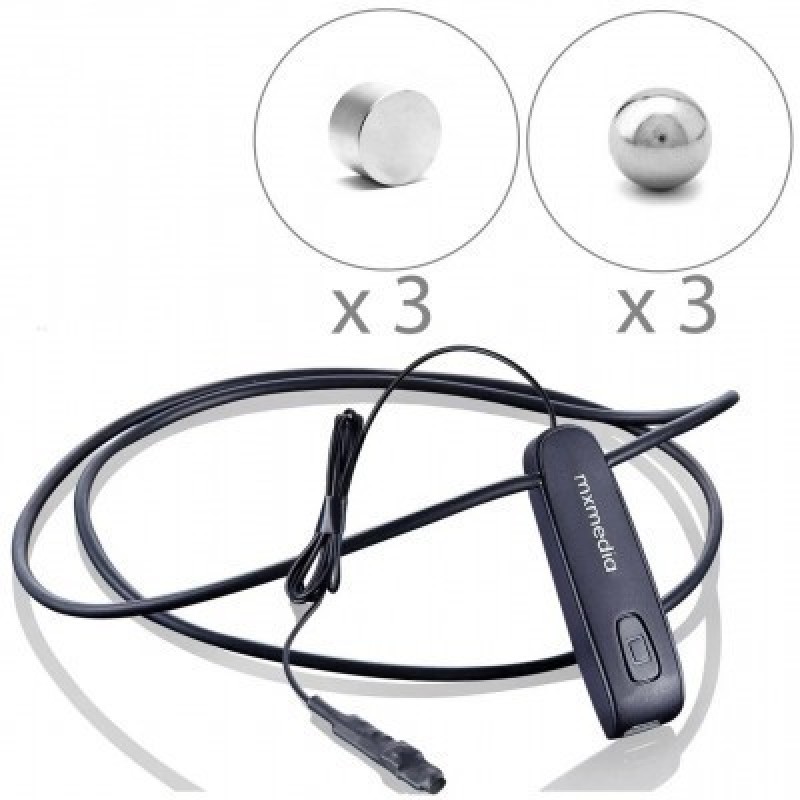 Микронаушник Mxmedia магнитный Magnet Bluetooth с выведенным микрофоном и кнопкой пищалкой(2 шт)
